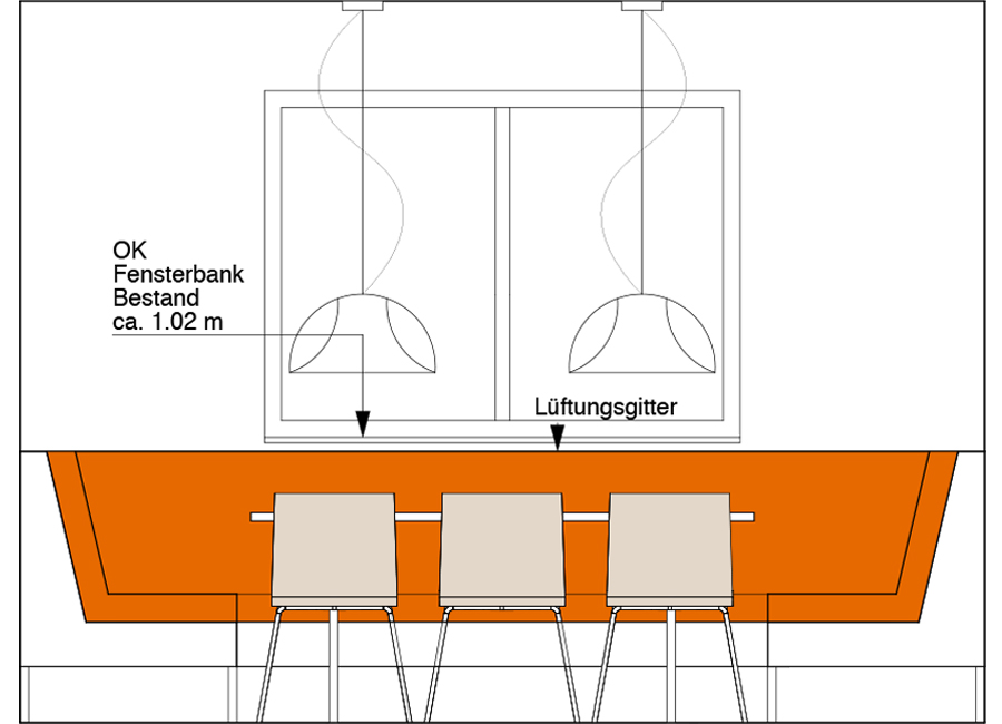 n-vier, renovation Berlin-Lichtenberg, interior design, kitchen, drawing, design